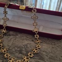 Collana dorata Christian Dior