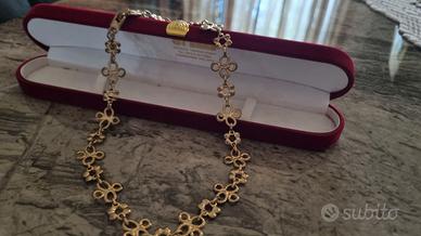 Collana dorata Christian Dior