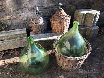 Damigiana antiche vetro soffiato