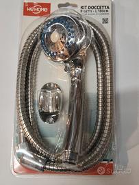 Kit doccetta 8 getti con tubo flessibile 180 cm
