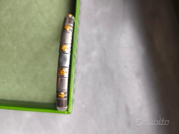 Bracciale elastico acciaio oro Zoppini