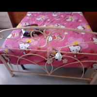 Letto 1 piazza mezza in ferro battuto