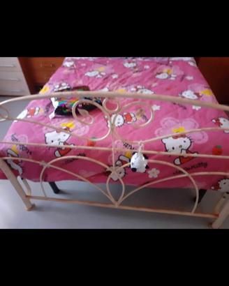 Letto 1 piazza mezza in ferro battuto