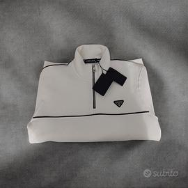 Felpa Prada Bianca Taglia M - Nuova con cartellino