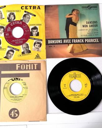 Tre 45 giri vintage musica "leggera" anni '50