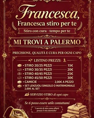 Stiro da casa palermo!!