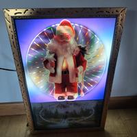 Quadro/Orologio Luminoso Natalizio