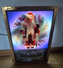 Quadro/Orologio Luminoso Natalizio