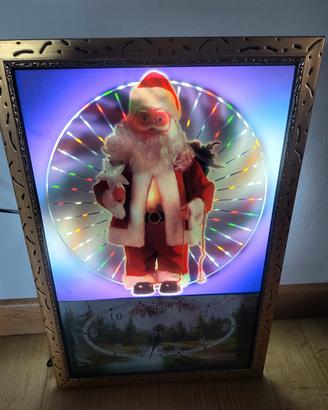 Quadro/Orologio Luminoso Natalizio