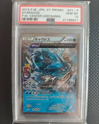 Carta Pokémon Gyarados Hiroshima PSA 10 