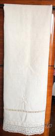 Asciugamano vintage in tela di canapa