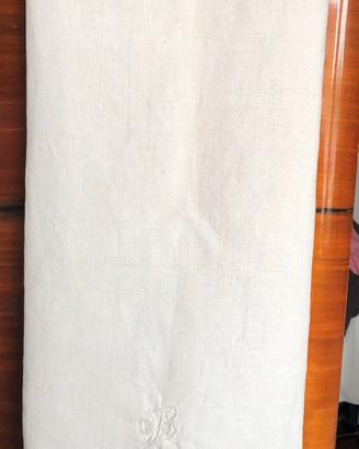 Asciugamano vintage in tela di canapa