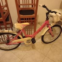 bici con cestino per bambina come nuova