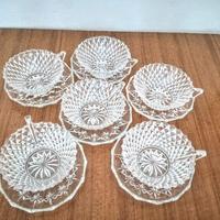 coppe macedonia in cristallo bugnato rostrato 