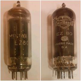 Valvola rettificatrice EZ80 funzionante hifi