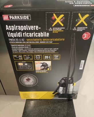 Aspirapolvere e liquidi 20v parkside 