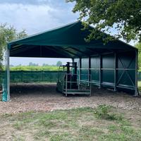tensostruttura tunnel capannone in ferro maneggio 