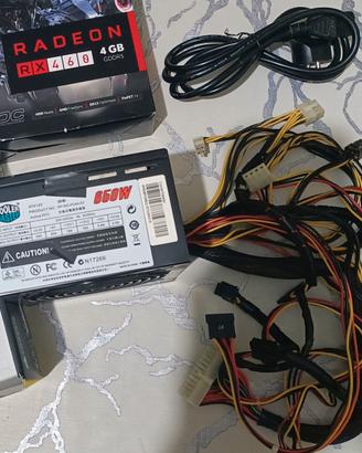Alimentatore CoolMaster 650 watt con cavo 6 pin