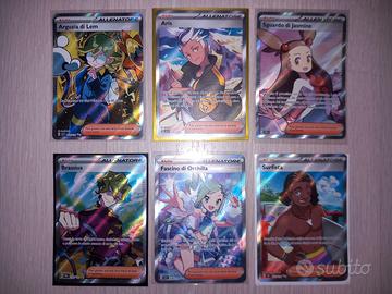 Lotto 6 Carte Pokemon Ita Holo Fuoriserie Full Art