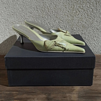 Scarpe con tacco n. 39 verde