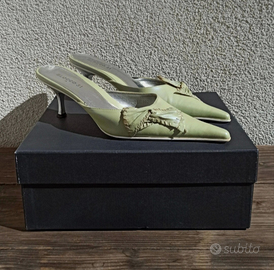 Scarpe con tacco n. 39 verde