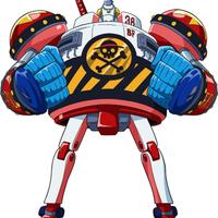 Struttura gigante Generale Franky One Piece