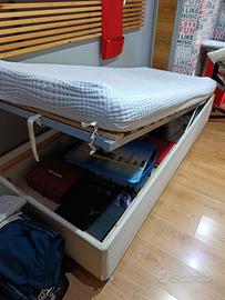letto con contenitore 1 piazza ikea