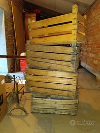 4 cassette legno grezzo robuste
