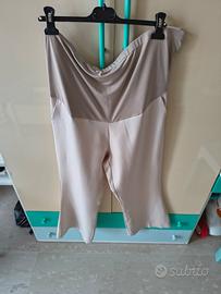 Pantalone premaman beige
