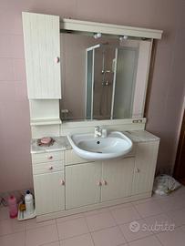 Mobile bagno con lavandino e specchio, come nuovo