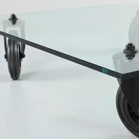 TAVOLO FONTANA ARTE CON RUOTE