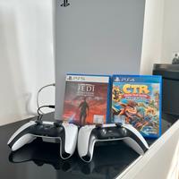 Playstation 5 con giochi e 2 controller