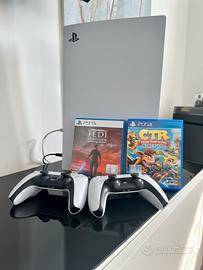 Playstation 5 con giochi e 2 controller