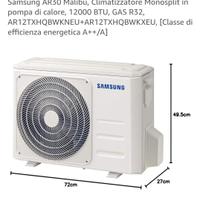 condizionatore nuovo Samsung ancora in garanzia 