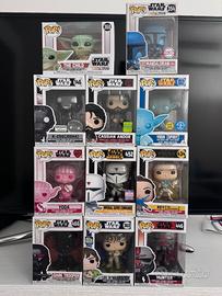 Lotto 11 funko pop star wars mandalorian yoda