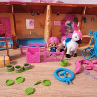 Stalla dei cavalli Pinypon portatile richiudibile