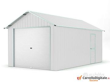 Capanno container box 360x762cm serranda bianco