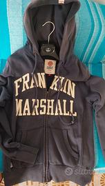 Felpa Franklin & Marshall zip e cappuccio