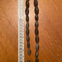 Collana con perle ovali di agata