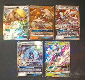 Lotto 5 carte Pokemon GX