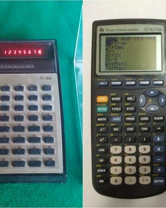 Calcolatrici vintage TEXAS TI-83 Plus +TEXAS TI-30