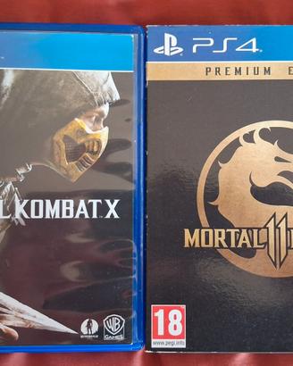 PS4 Mortal Kombat X + Mortal Kombat 11 steelbook
