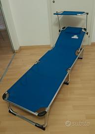Lettino pieghevole in alluminio 
