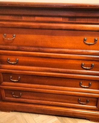 cassettone in legno anta a ribalta