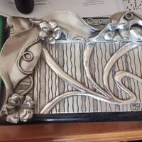 Portagioie vintage con cornice argento