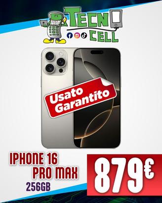 iPhone 16 Pro Max 256gb usato
