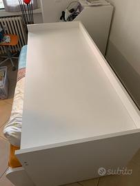 Scrivania bianca 202 cm