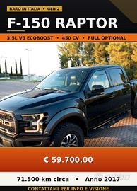 FORD F-150 RAPTOR 3.5 V6 450 CV 4x4 Benzina