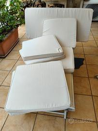 set cuscini divanetti da giardino 