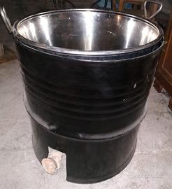 Paiolo a gas in acciaio inox